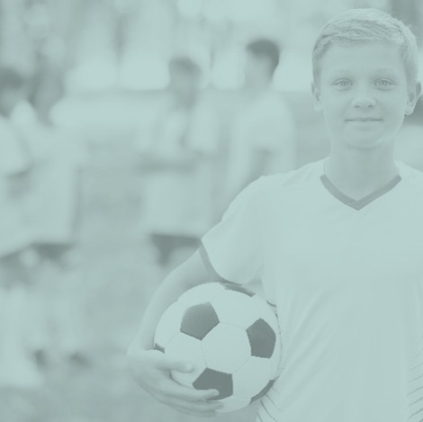 Juichende jeugdvoetballers